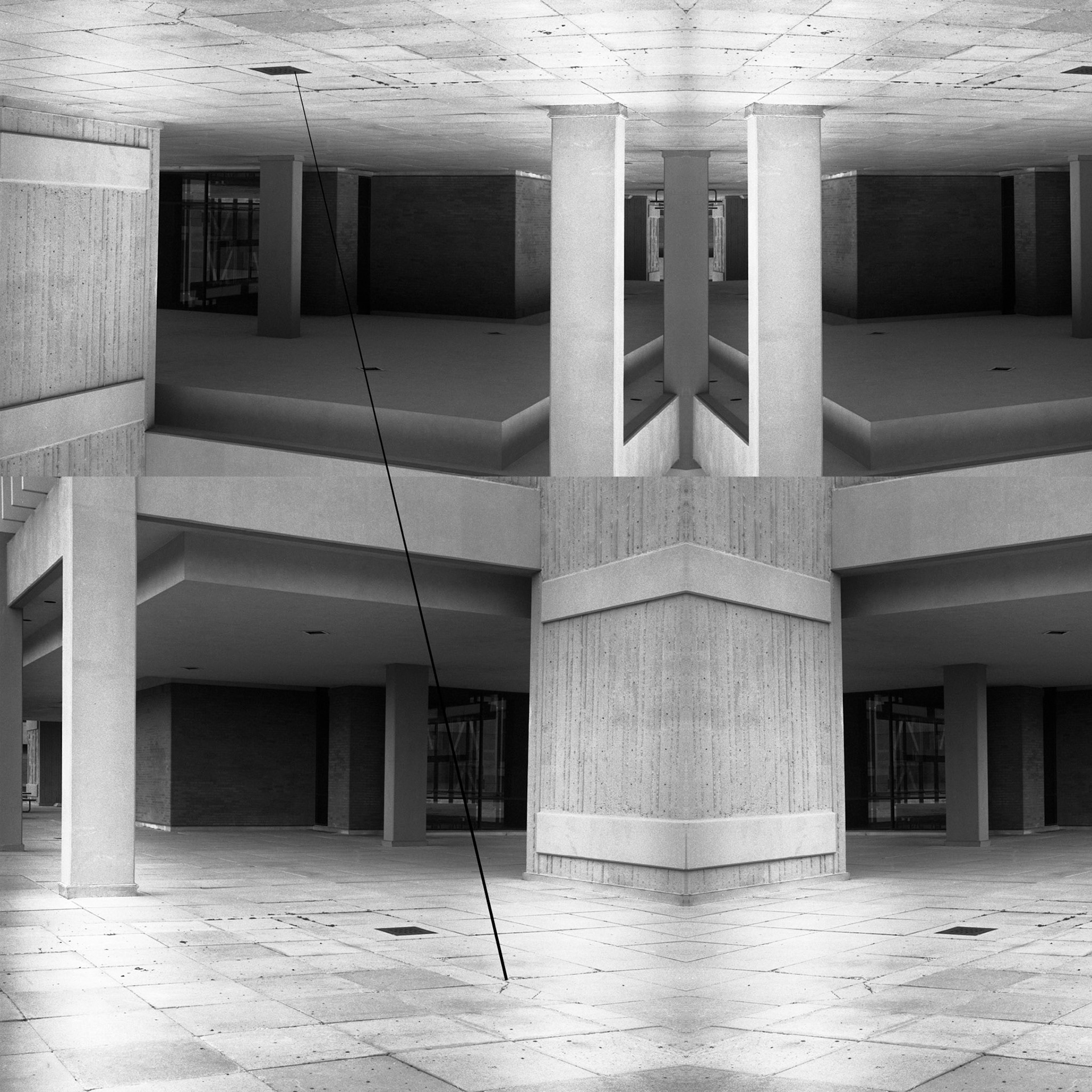 Geometry from Public Space No. 7-6; Pigment print, 40 x 40 inches; © 2012