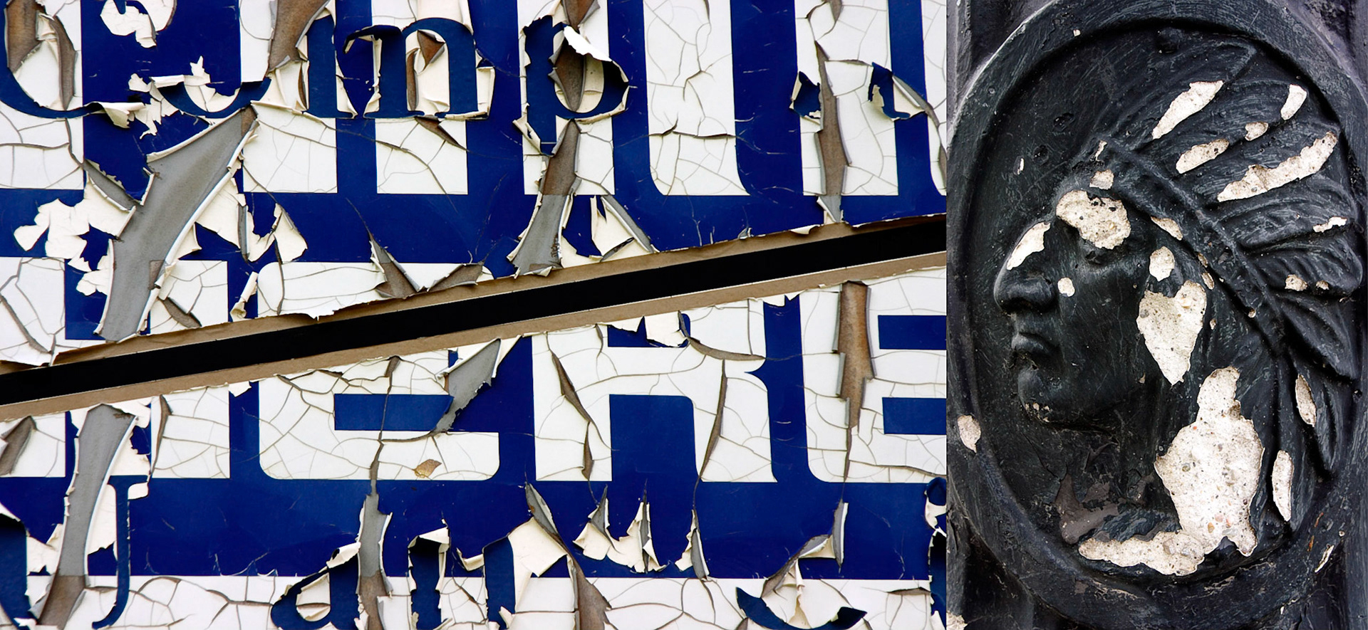 A Crackle and a Chip; Pigment print, 8.3 x 18 inches; © 2007