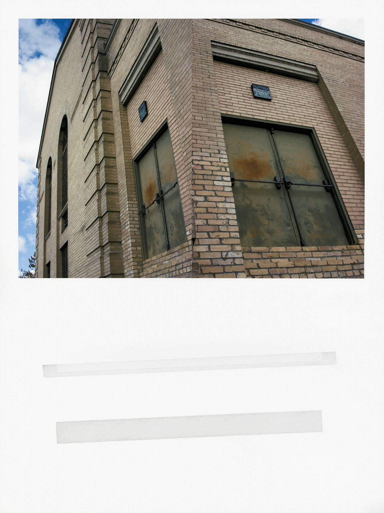 Construct No. ED-1 (Mind Your Step); Pigment print with graphite and embossed drawings; 24 x 18 inches; © 2019