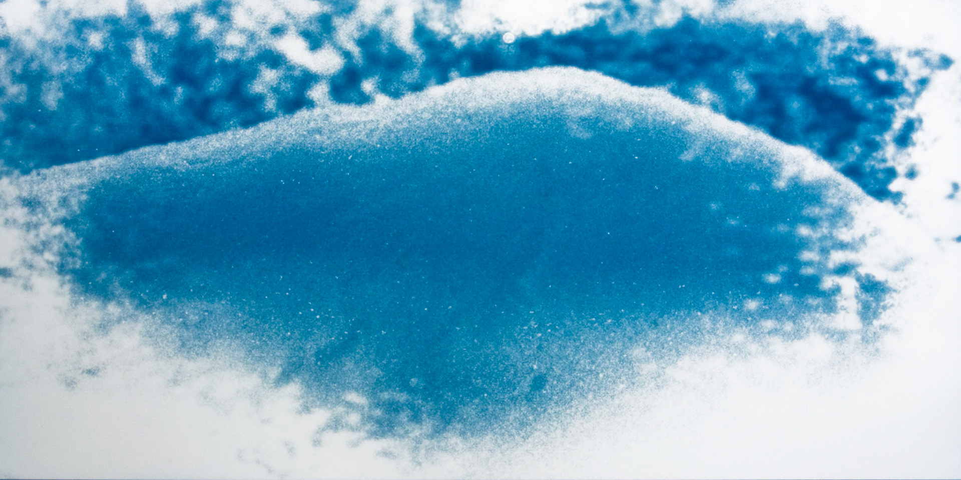 Glacier No. 7, Plate 2; Cyanotype, 12 x 24 Inches; © 2008