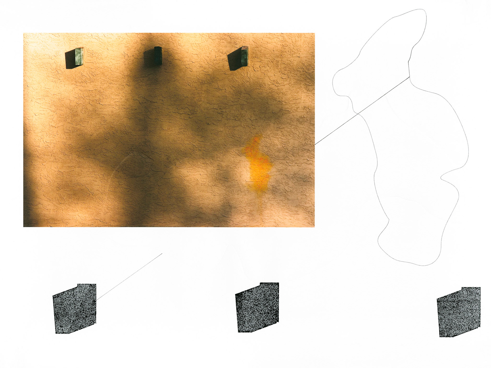 Construct No. 295; Pigment print with ink, graphite and embossed drawings; 18 x 24 inches; © 2014