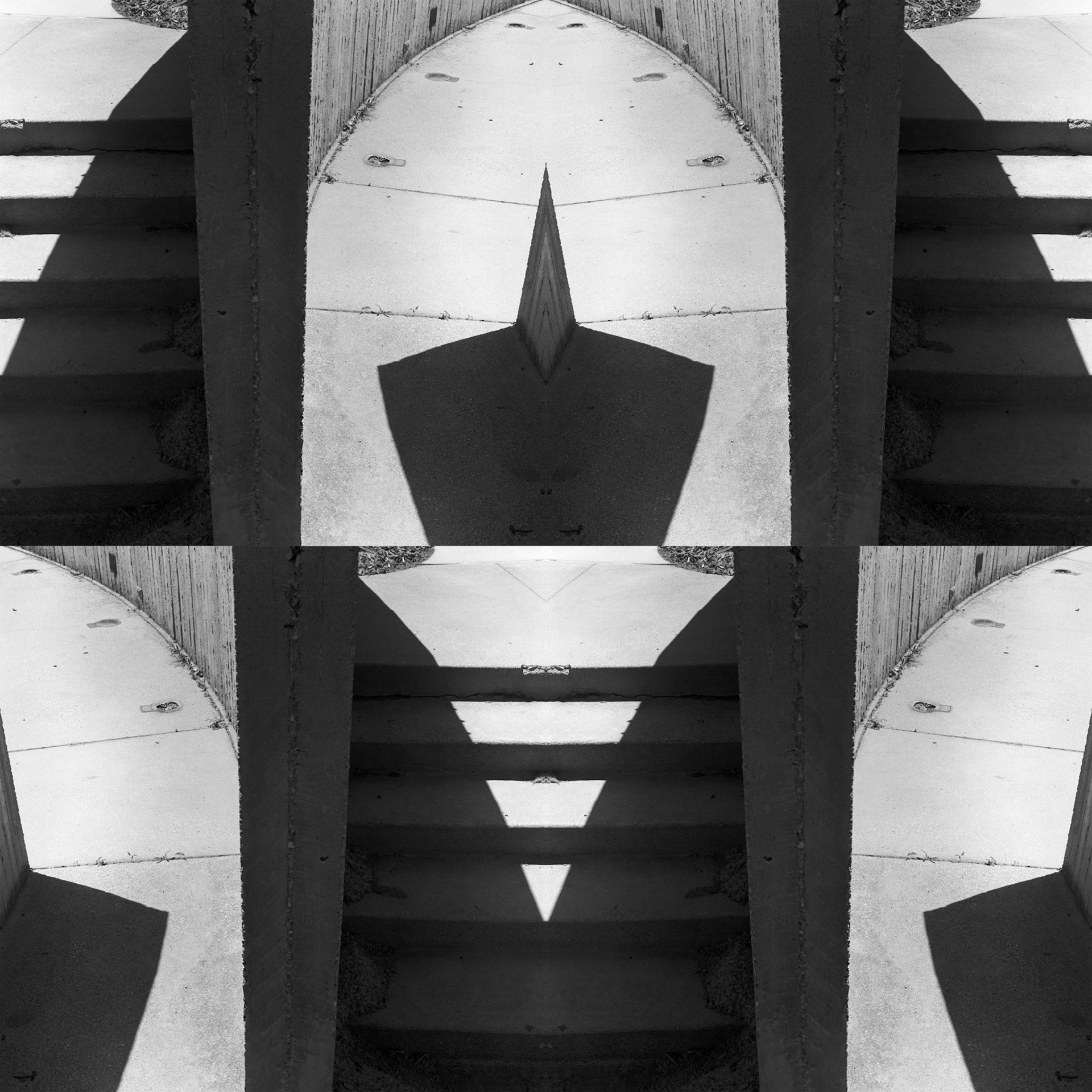 Geometry from Public Space No. 8-3A; Pigment print, 40 x 40 inches; © 2012
