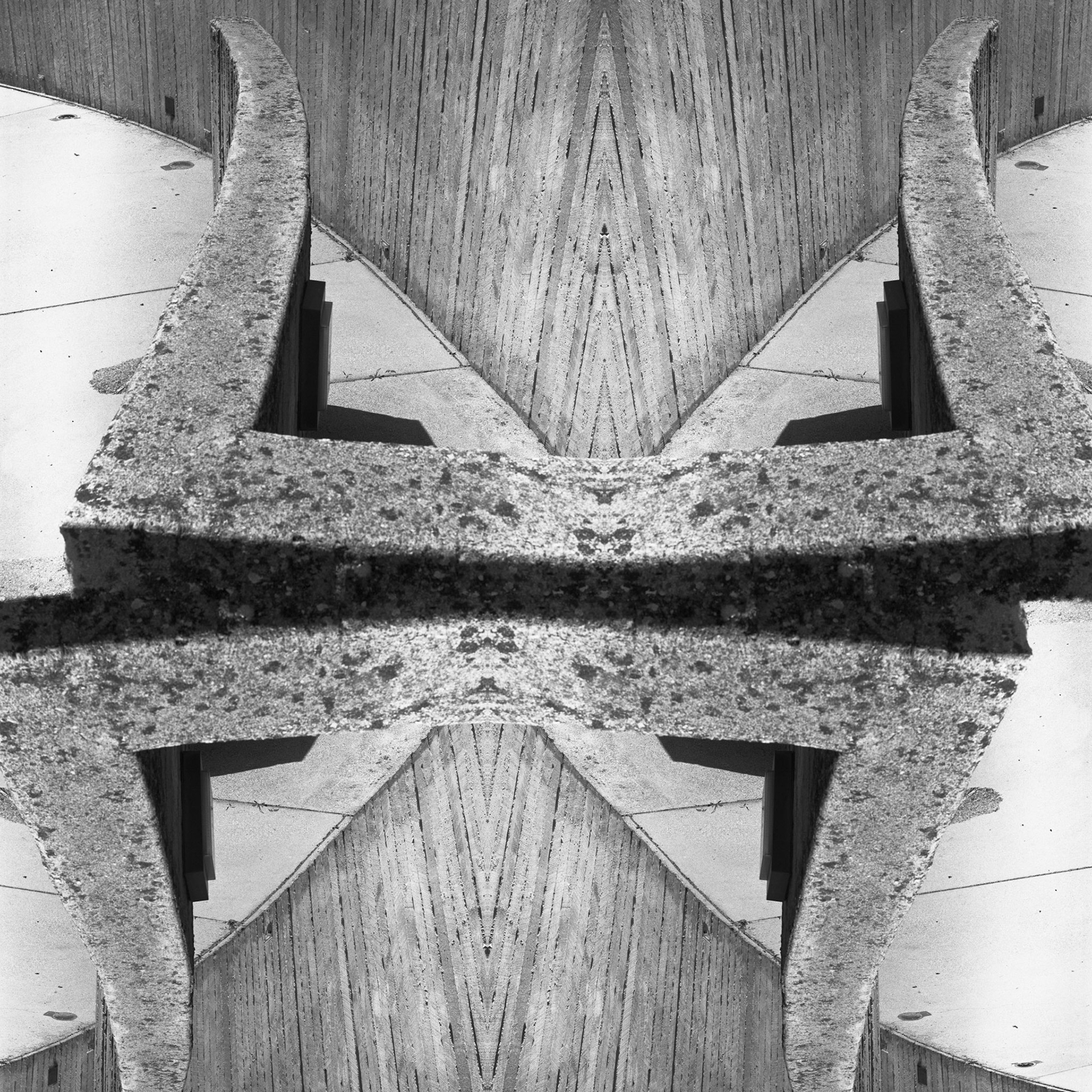 Geometry from Public Space No. 8-4; Pigment print, 40 x 40 inches; © 2012
