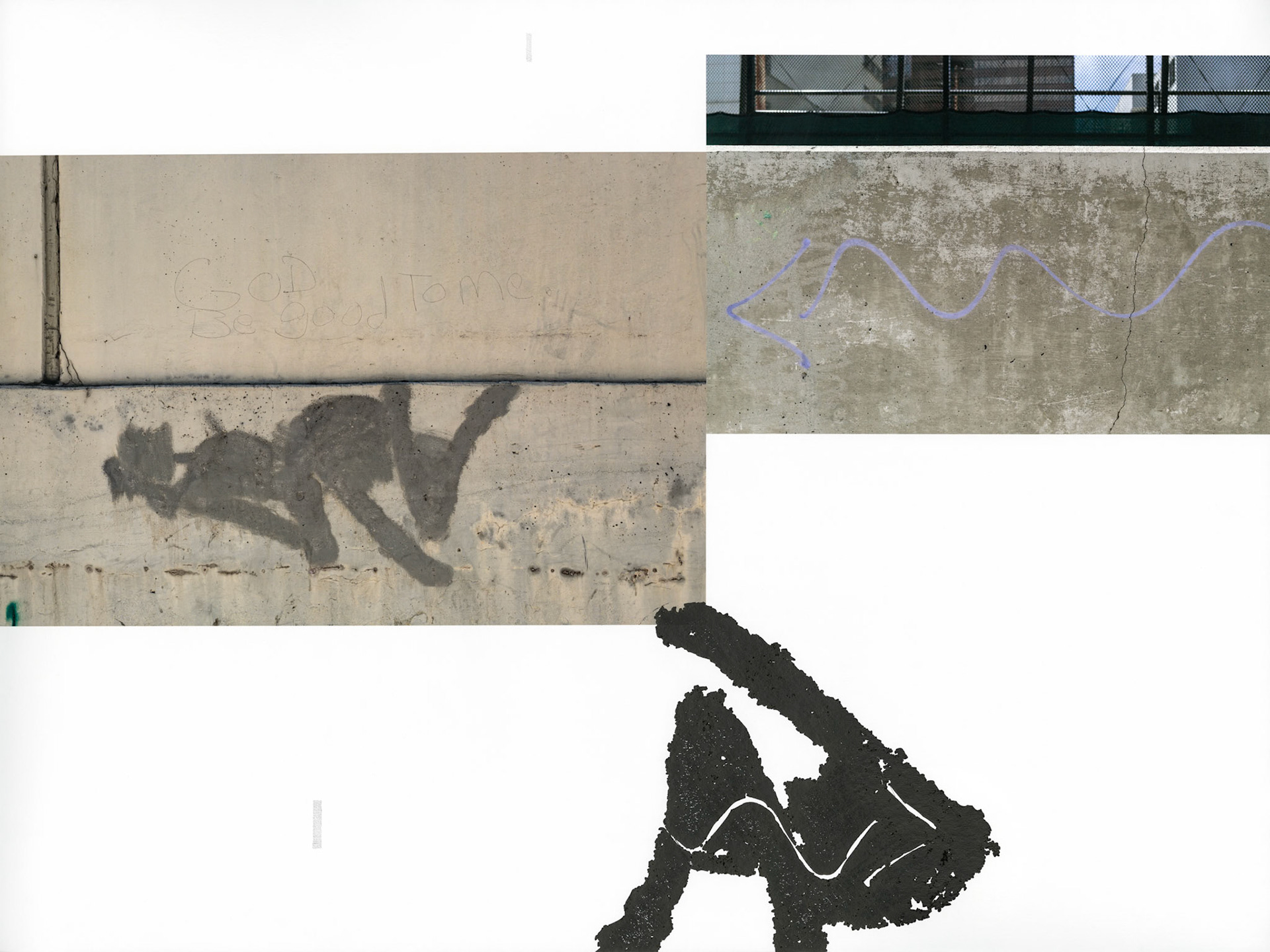 Construct No. 3-29 (Be Good to Me); Pigment print with ink and graphite drawings; 18 x 24 inches; ©2024