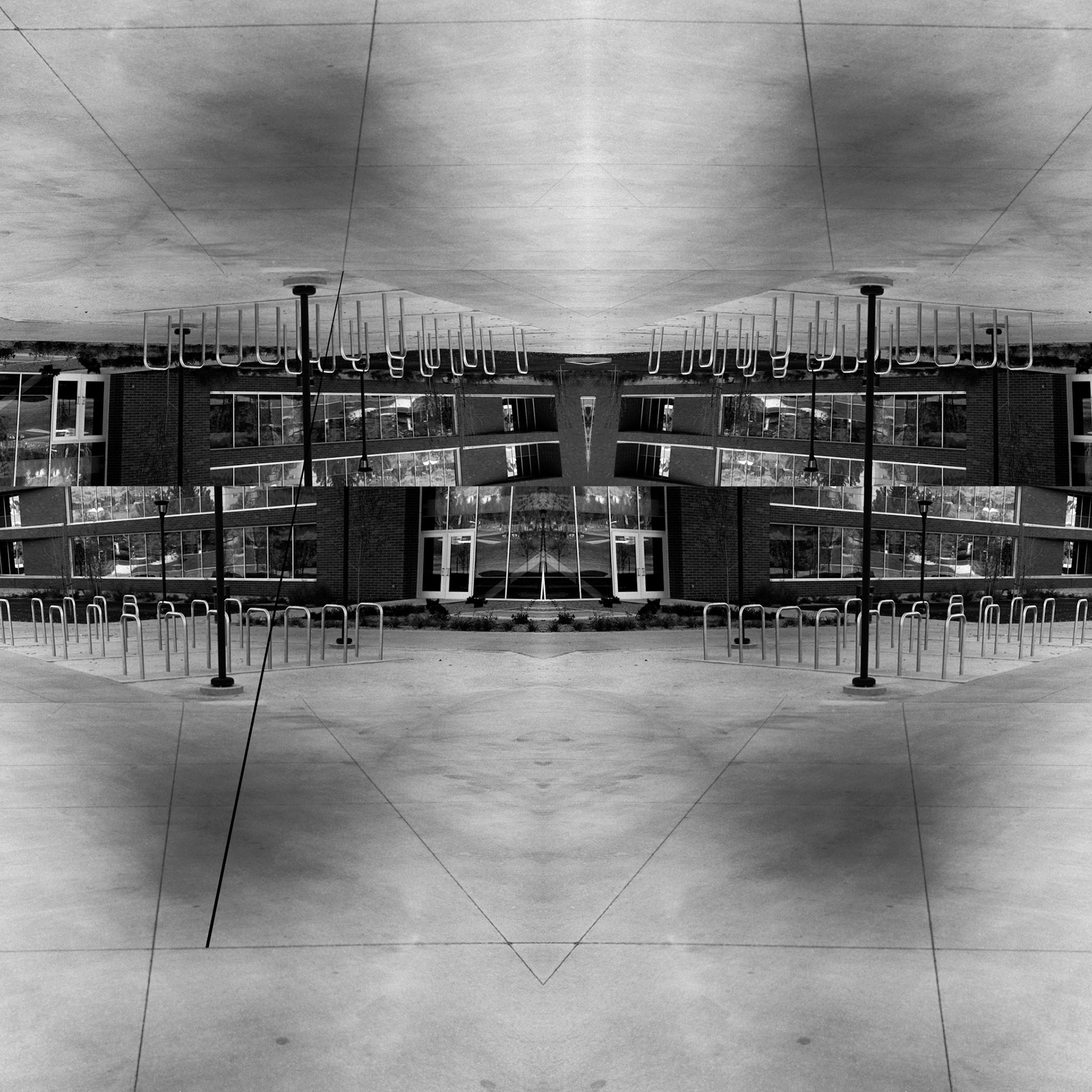 Geometry from Public Space No. 10-2; Pigment print, 40 x 40 inches; © 2012