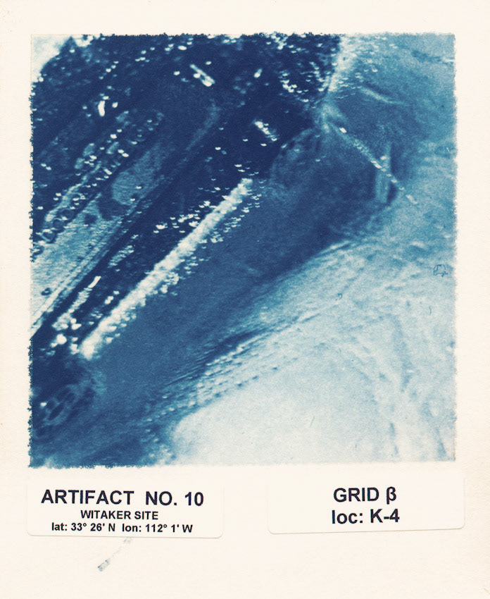 Artifact No. 10; Cyanotype print, 5.4 x 4.5 inches; © 2005