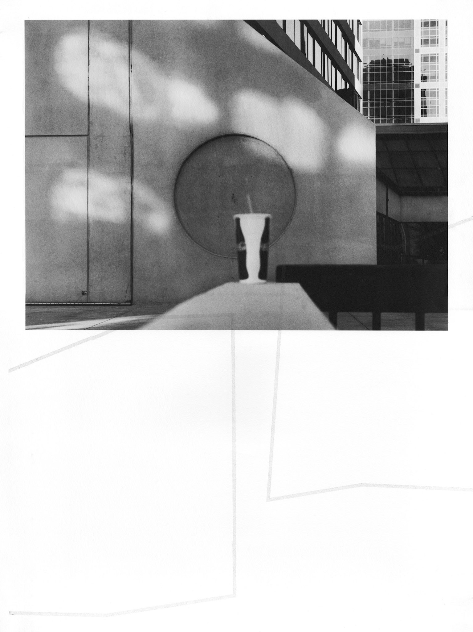 Construct No. 01-02; Pigment print with graphite drawings; 24 x 18 inches; © 2016