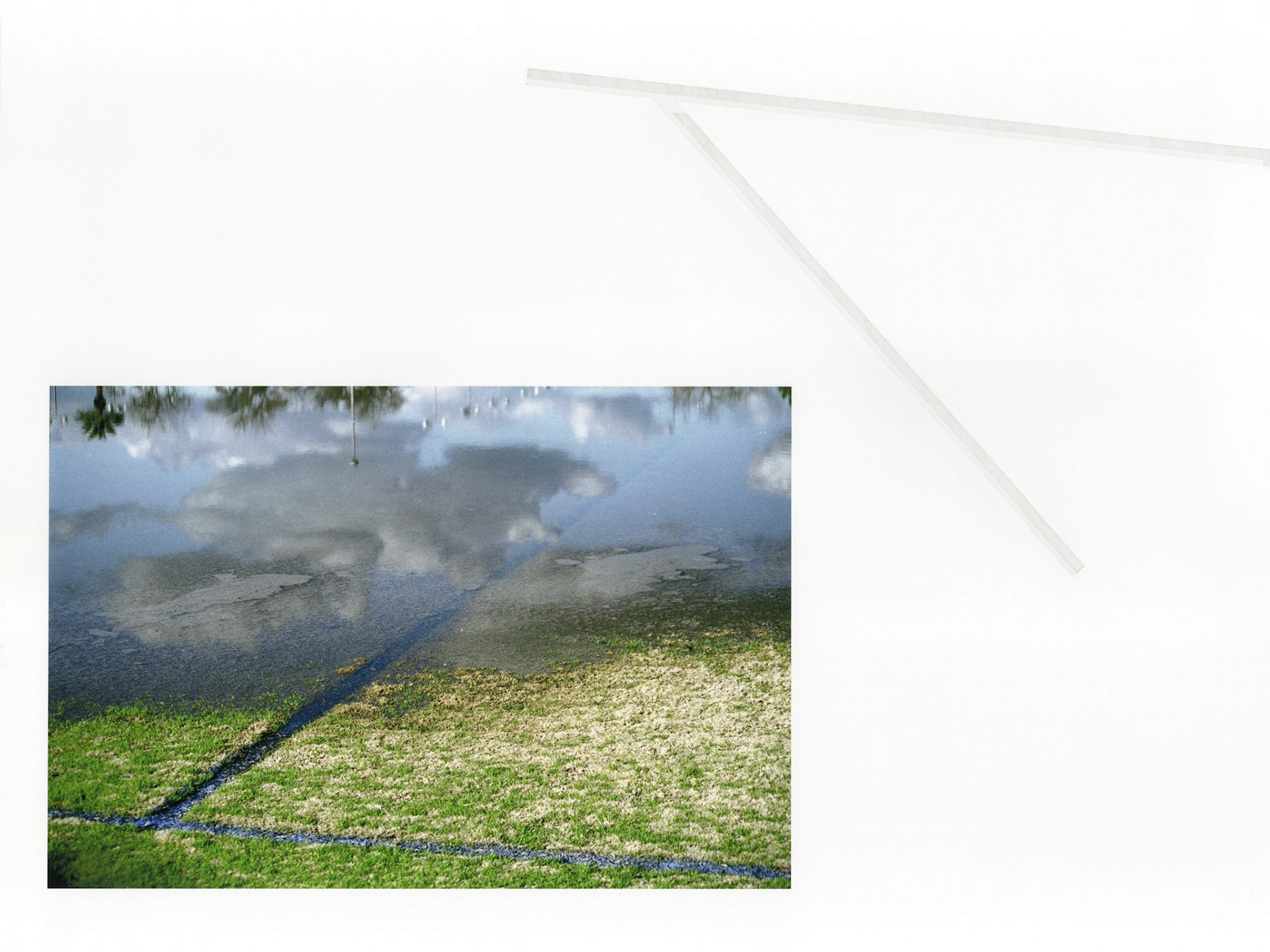 Construct No. UTs 3-6 (Suburban Soccer Pitch); Pigment print with graphite and embossed drawings; 18 x 24 inches;© 2018