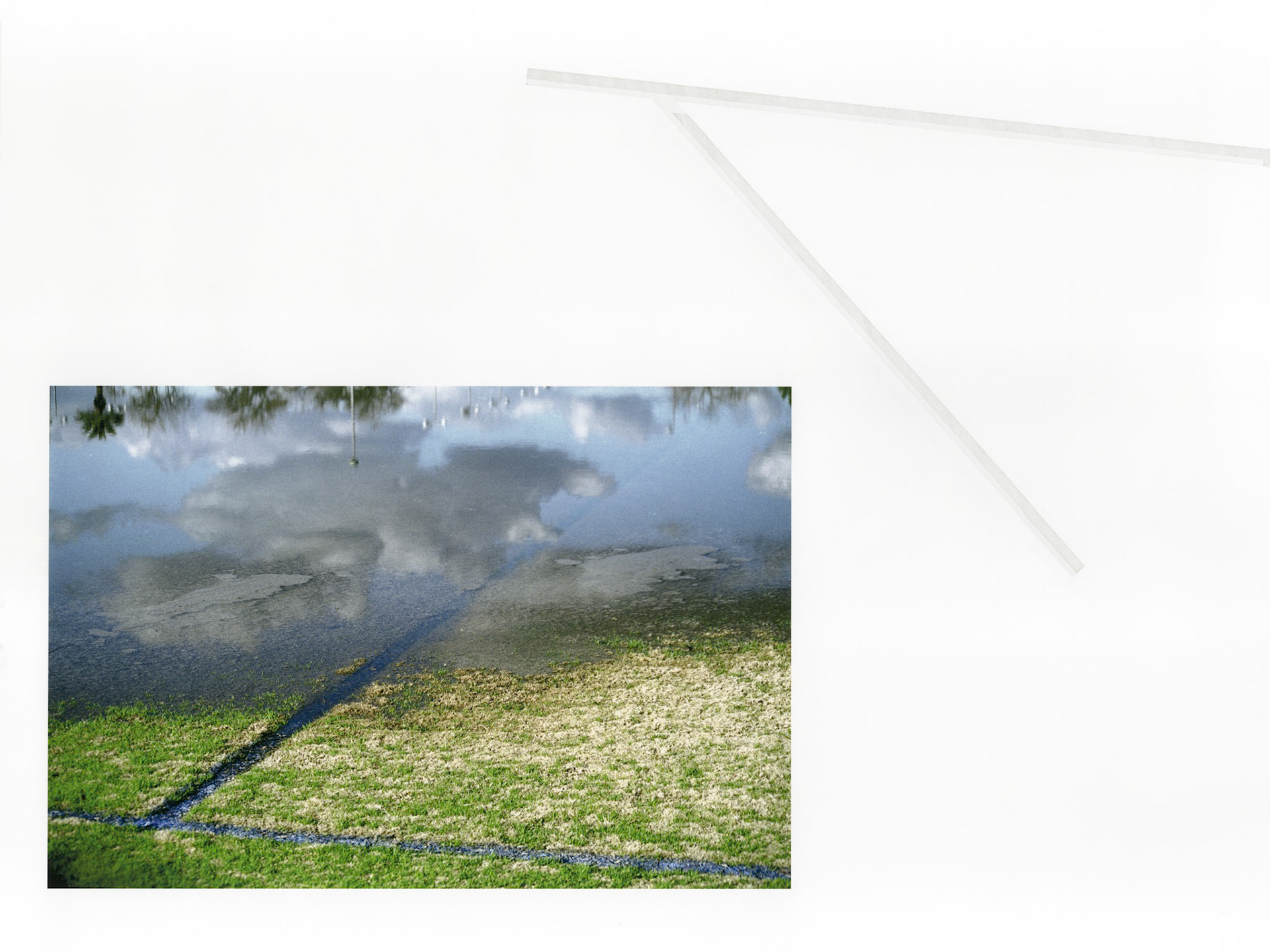 Construct No. UTs 3-6 (Suburban Soccer Pitch); Pigment print with graphite and embossed drawings; 18 x 24 inches;© 2018