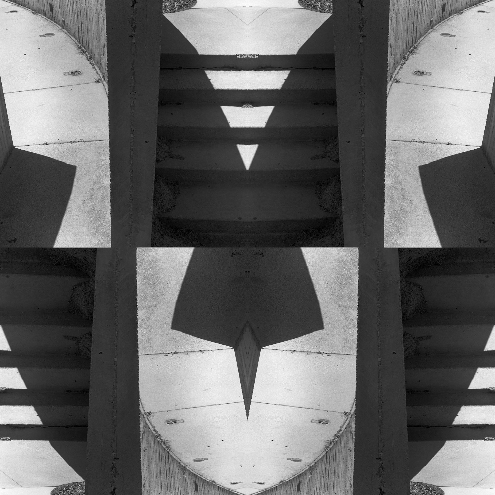 Geometry from Public Space No. 8-3B; Pigment print, 40 x 40 inches; © 2012