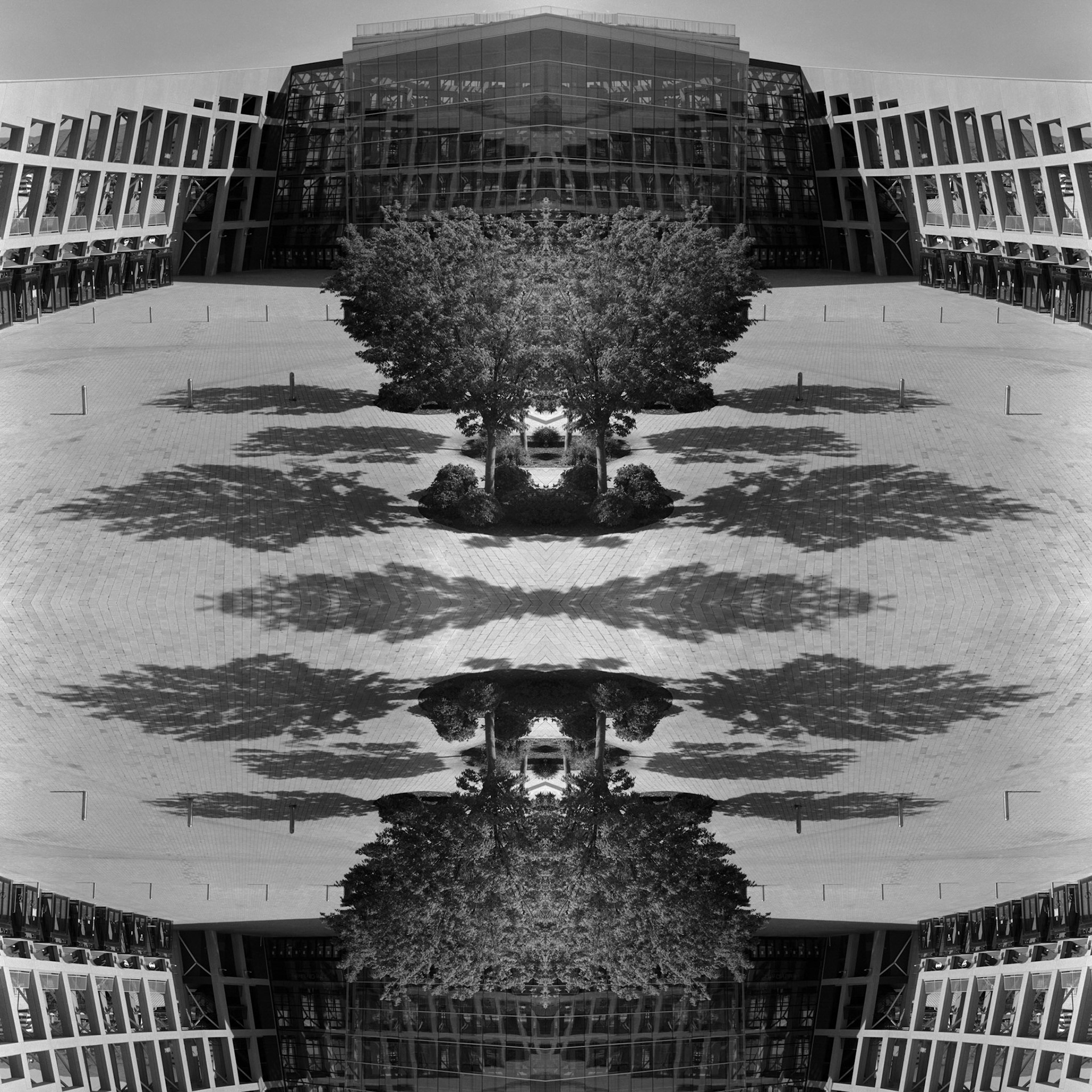 Geometry from Public Space No. 9-9; Pigment print, 40 x 40 inches; © 2012