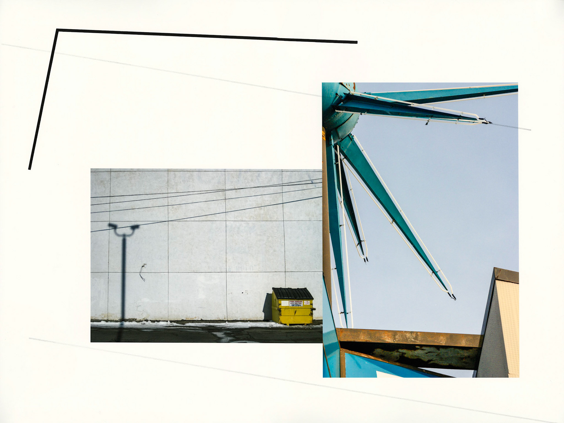 Construct No. SH-131 (Gentrification); Pigment print, graphite and ink drawing; 18 x 24 inches; © 2019