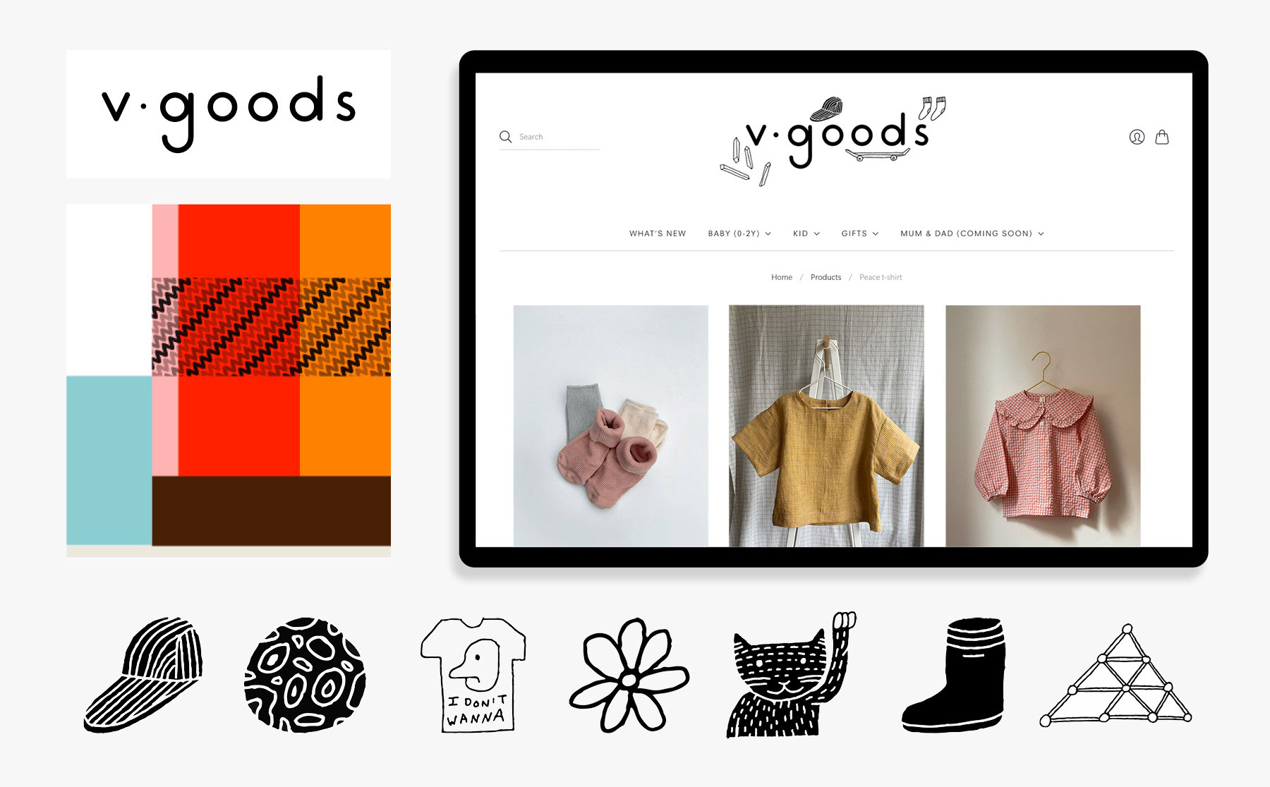 V•Goods Branding and Illustrations