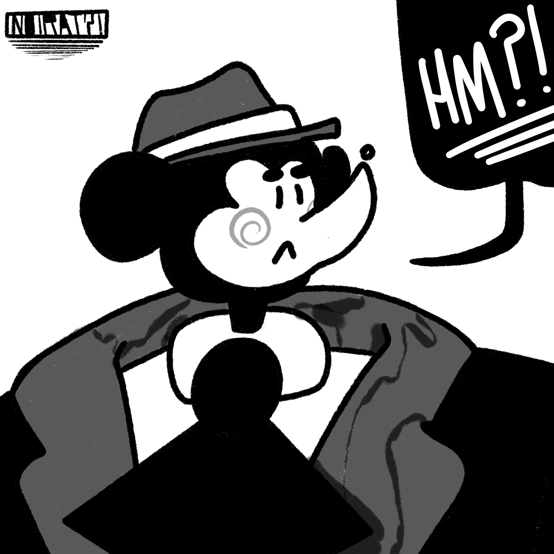 "Hm!?"