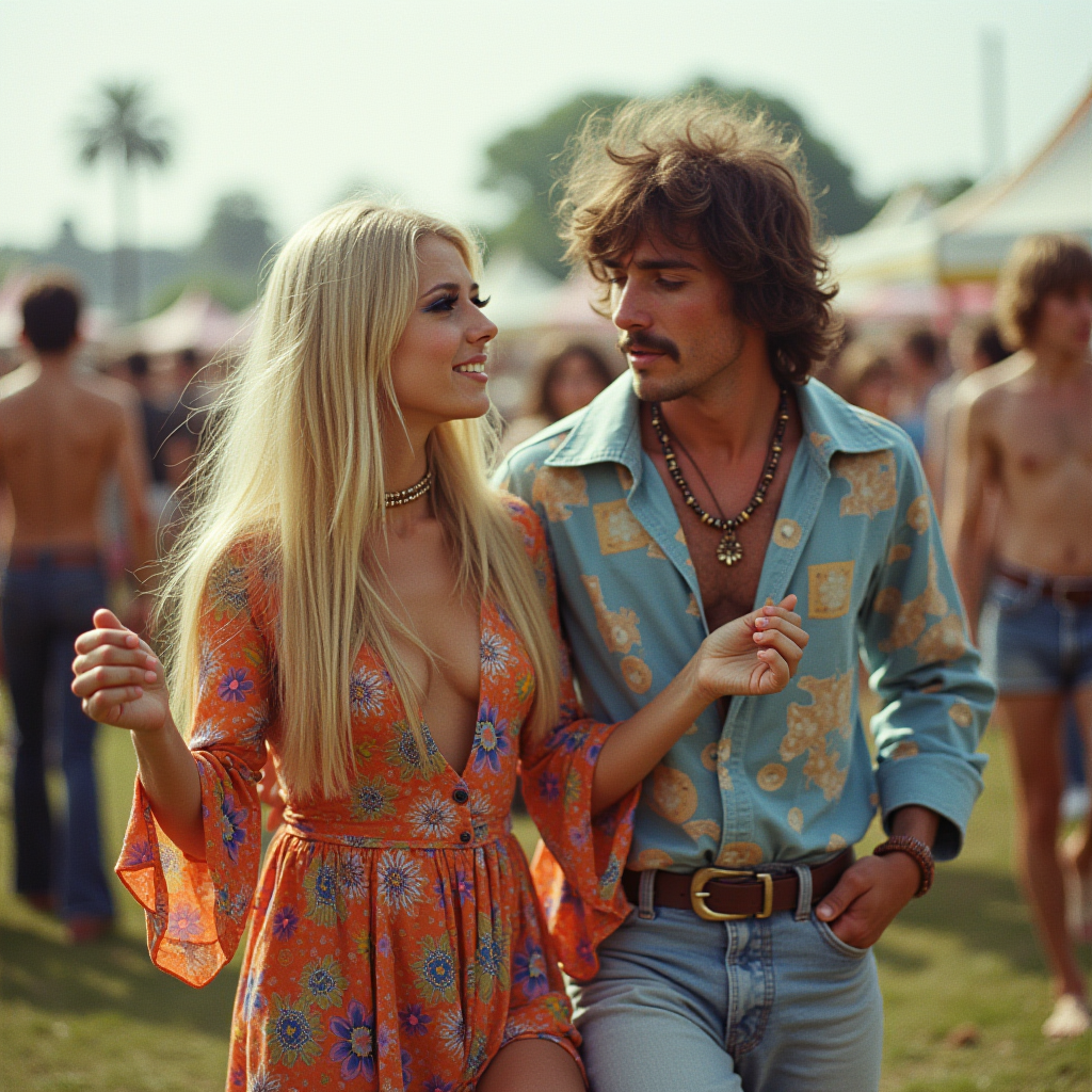 Bohemian Festival Couple