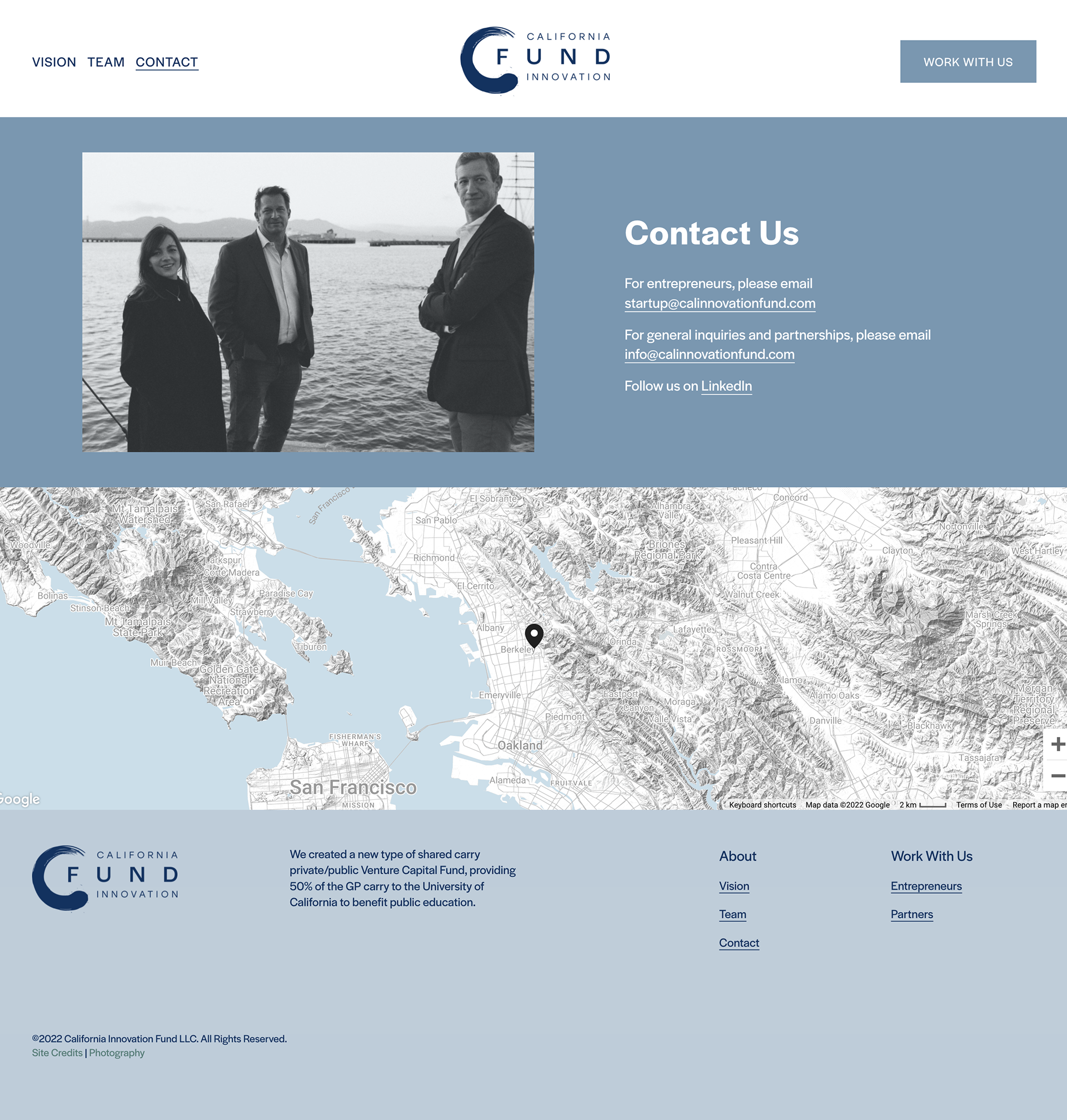 Contact page