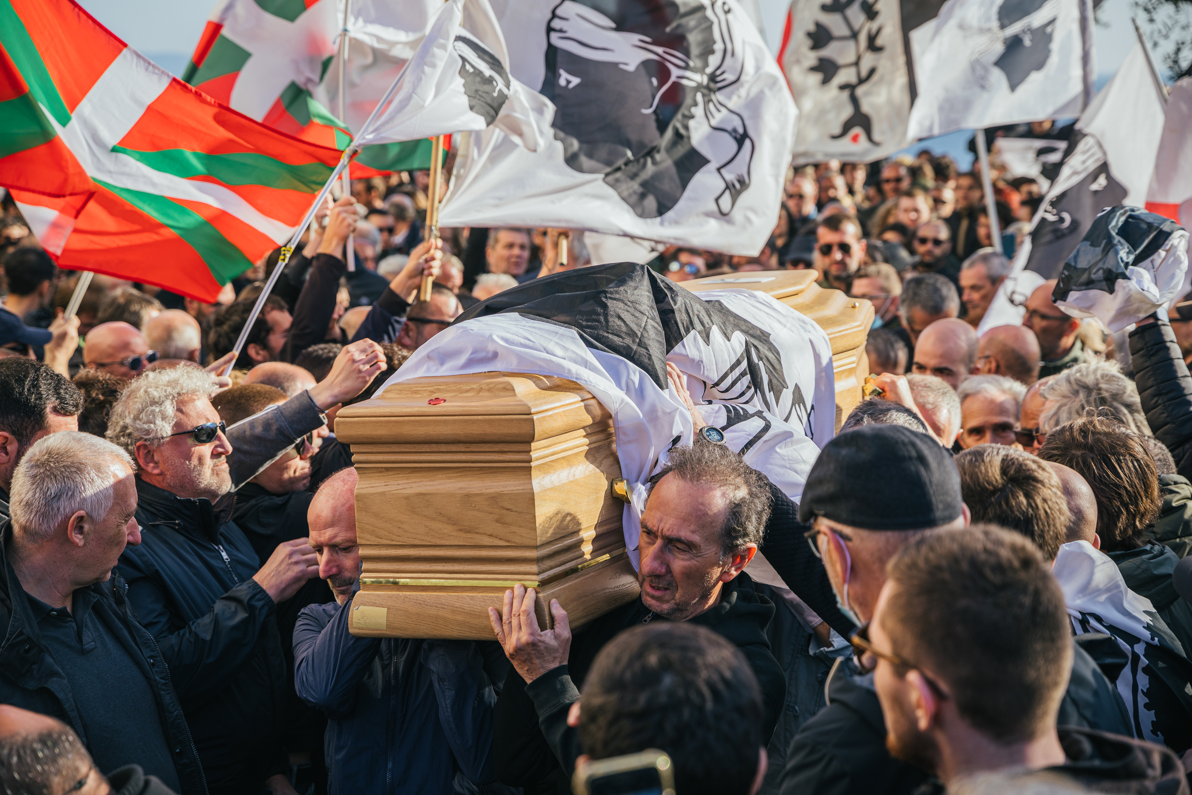 Obsèques du militant indépendantiste Yvan Colonna dans son village de Cargèse - Cargèse , 25/03/2022
