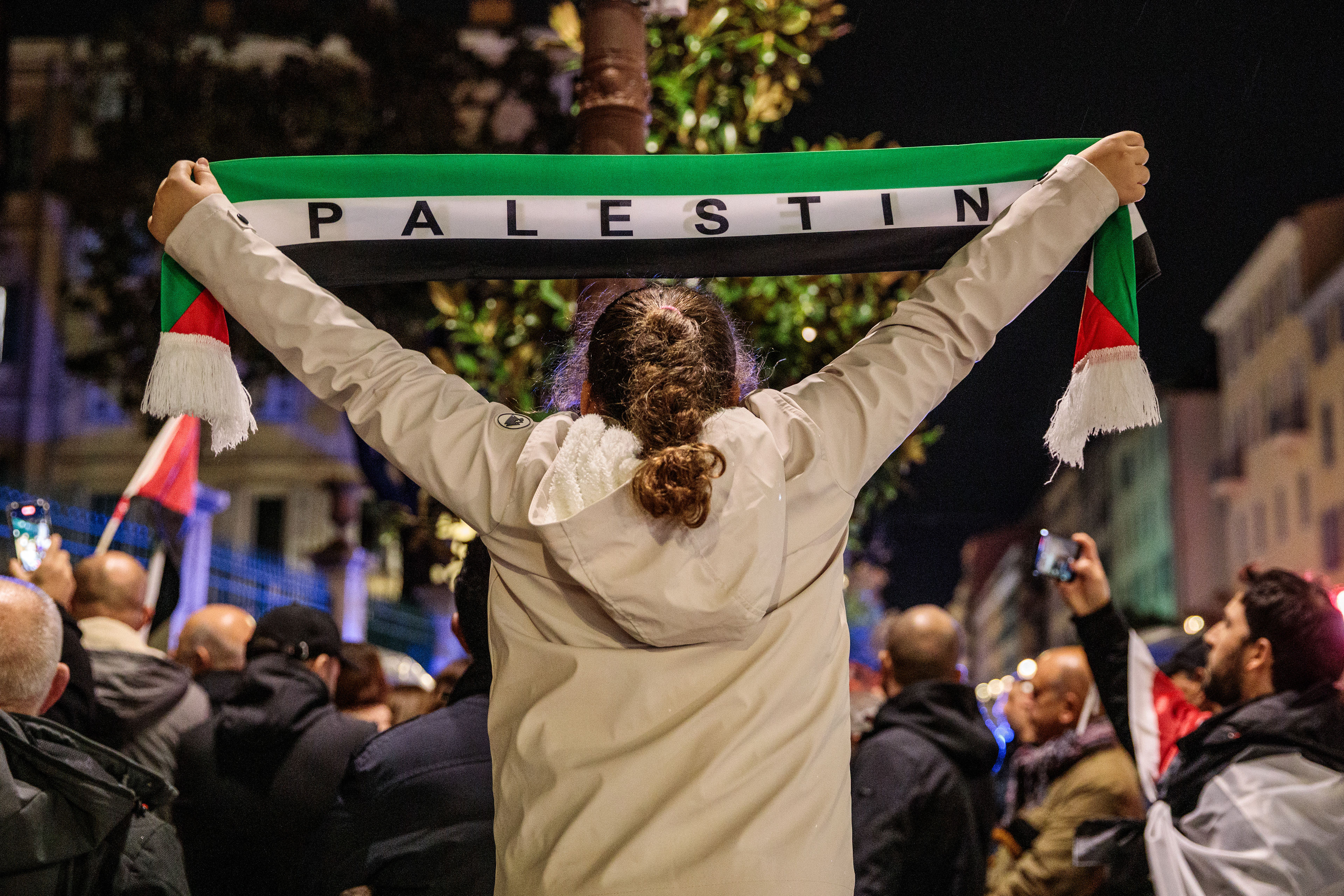 Rassemblement en soutient au peuple palestinien devant la préfècture de Corse-du-Sud - Ajaccio, 10/11/2023