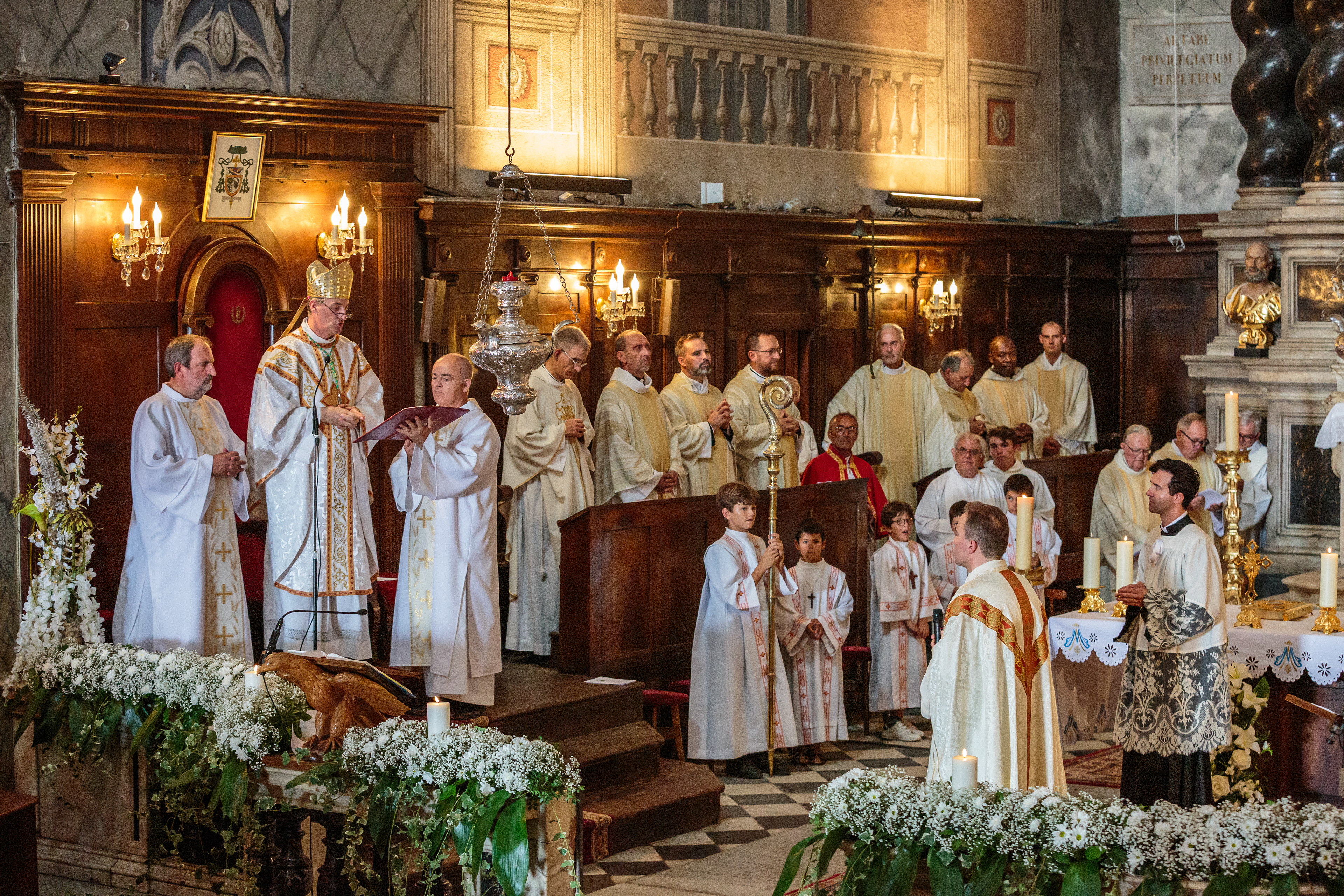 Messe d’installation de l’abbé Constant présidée par le cardinal François Bustillo évêque d'Ajaccio - Ajaccio, 24/09/2023