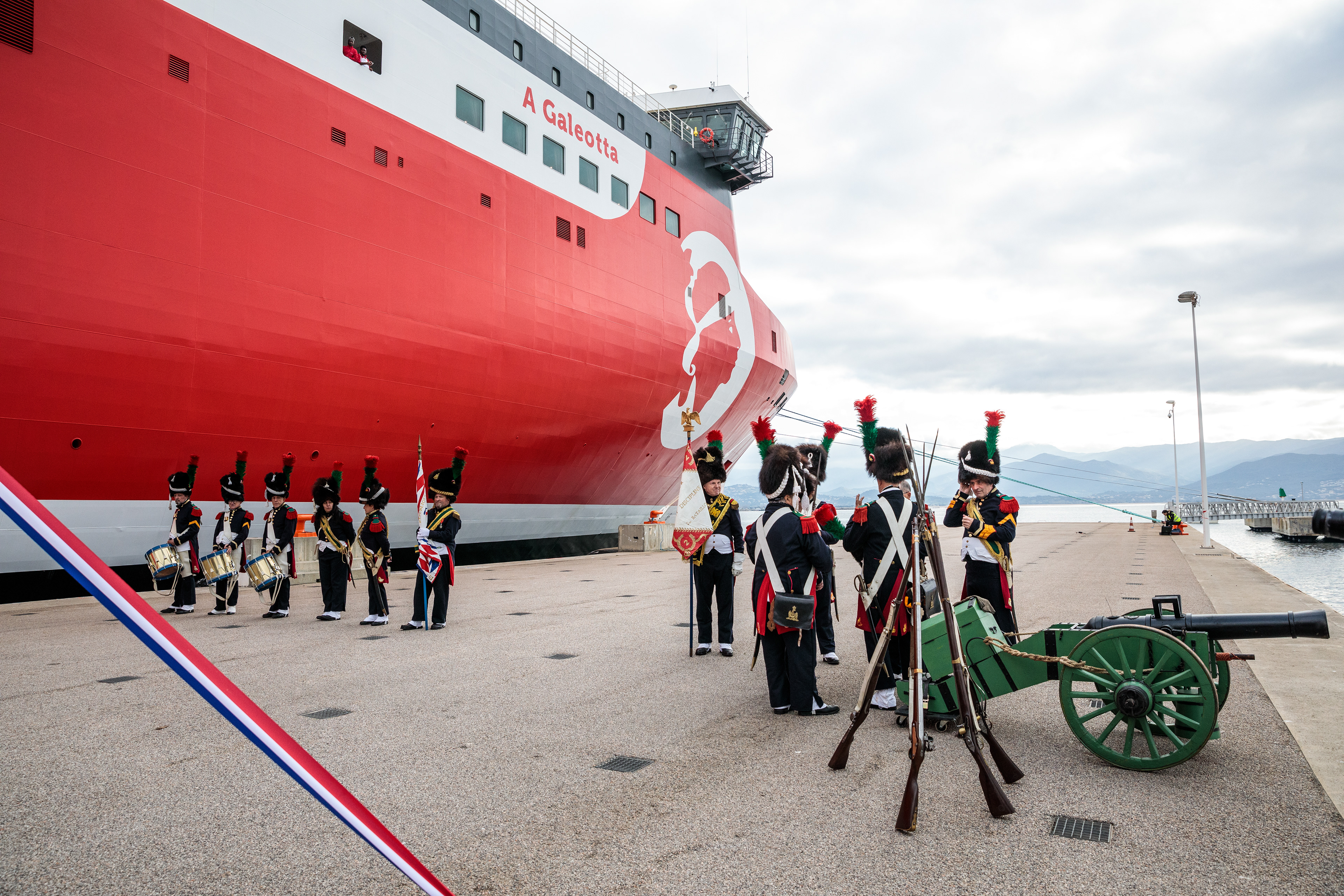 Bénédiction de A Galeotta, 1er navire neuf propulsé au Gaz Naturel Liquéfié de la Corsica Linea - Ajaccio, 05/01/2023