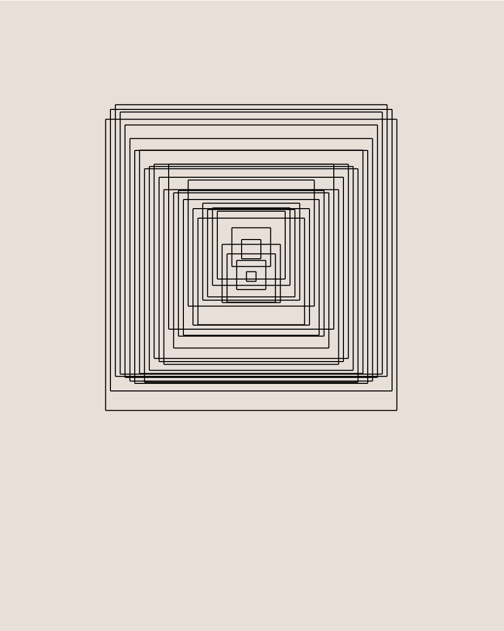 Carrés Non-Concentriques (1974) | Vera Molnár