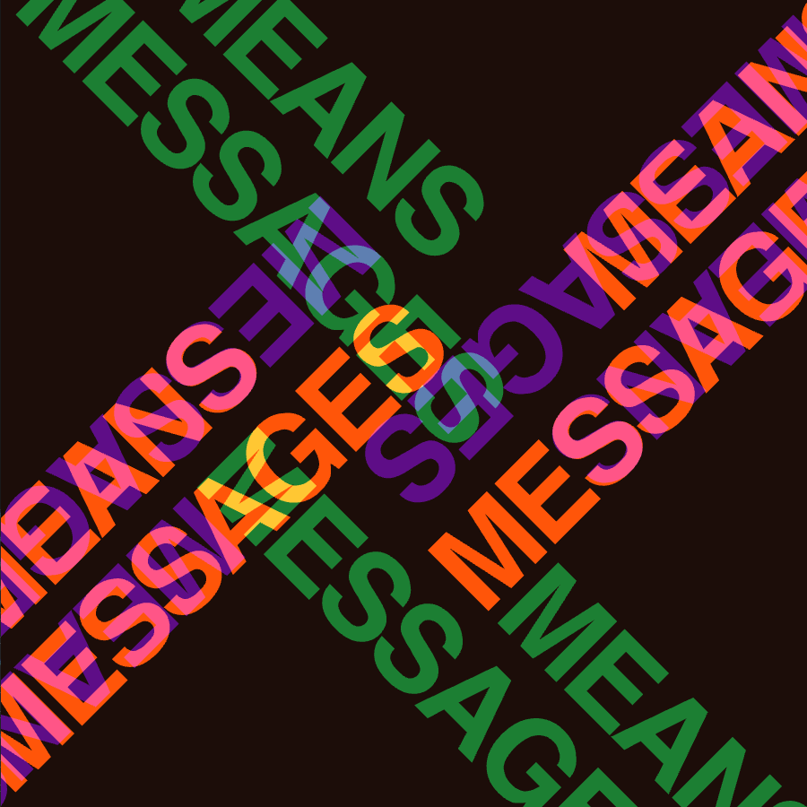 Messages and Means course poster (c. 1987) | Muriel Cooper