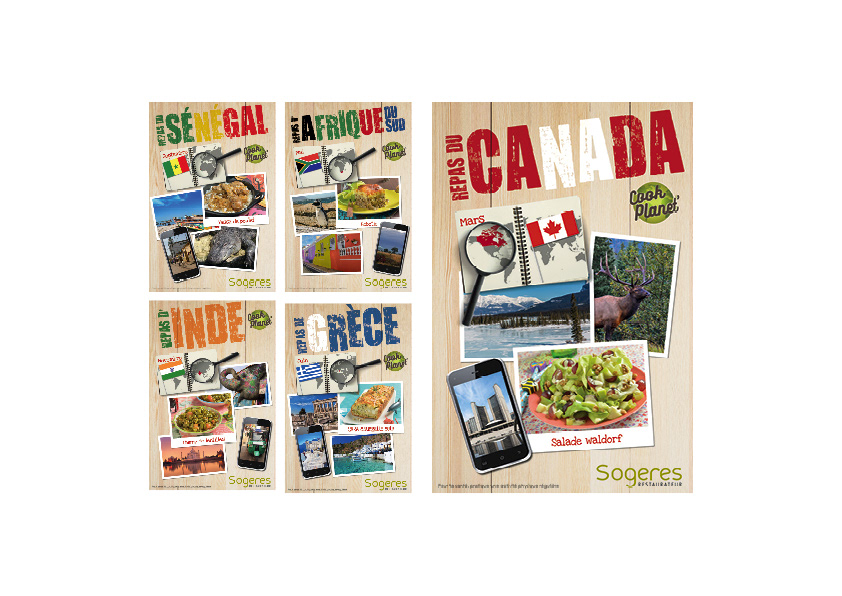 Affiche déco pour cantine scolaires - SODEXO