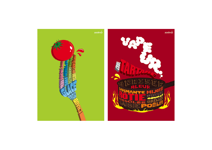 Affiches déco pour cantine scolaires - SODEXO