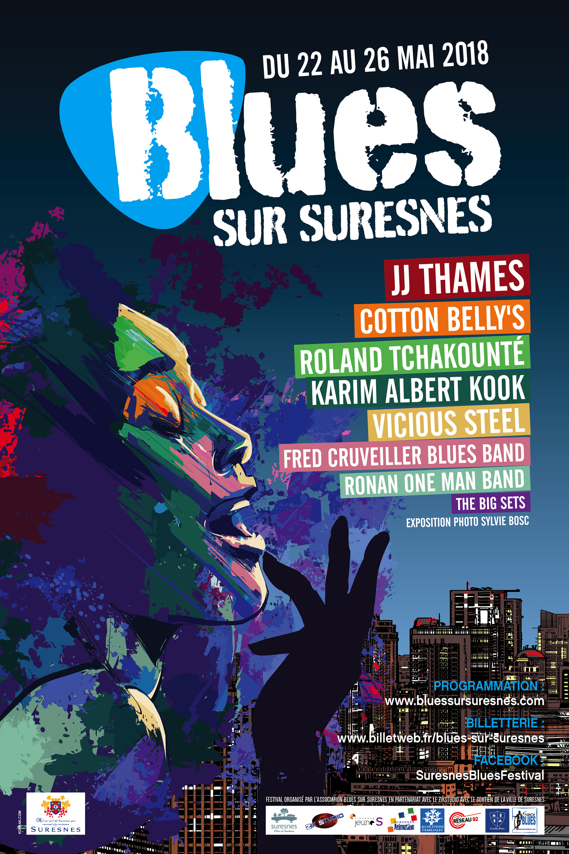 Affiche - Festival Blues sur Suresnes 2018