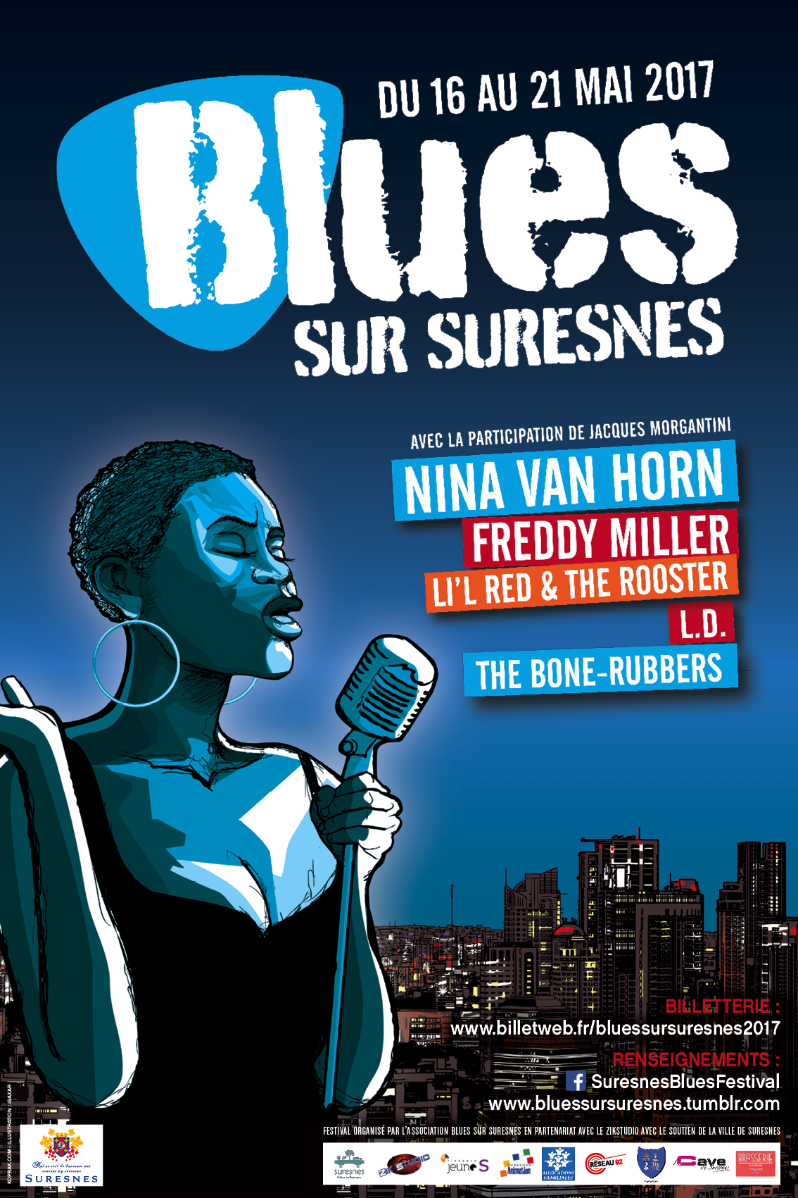 Affiche - Festival Blues sur Suresnes 2017