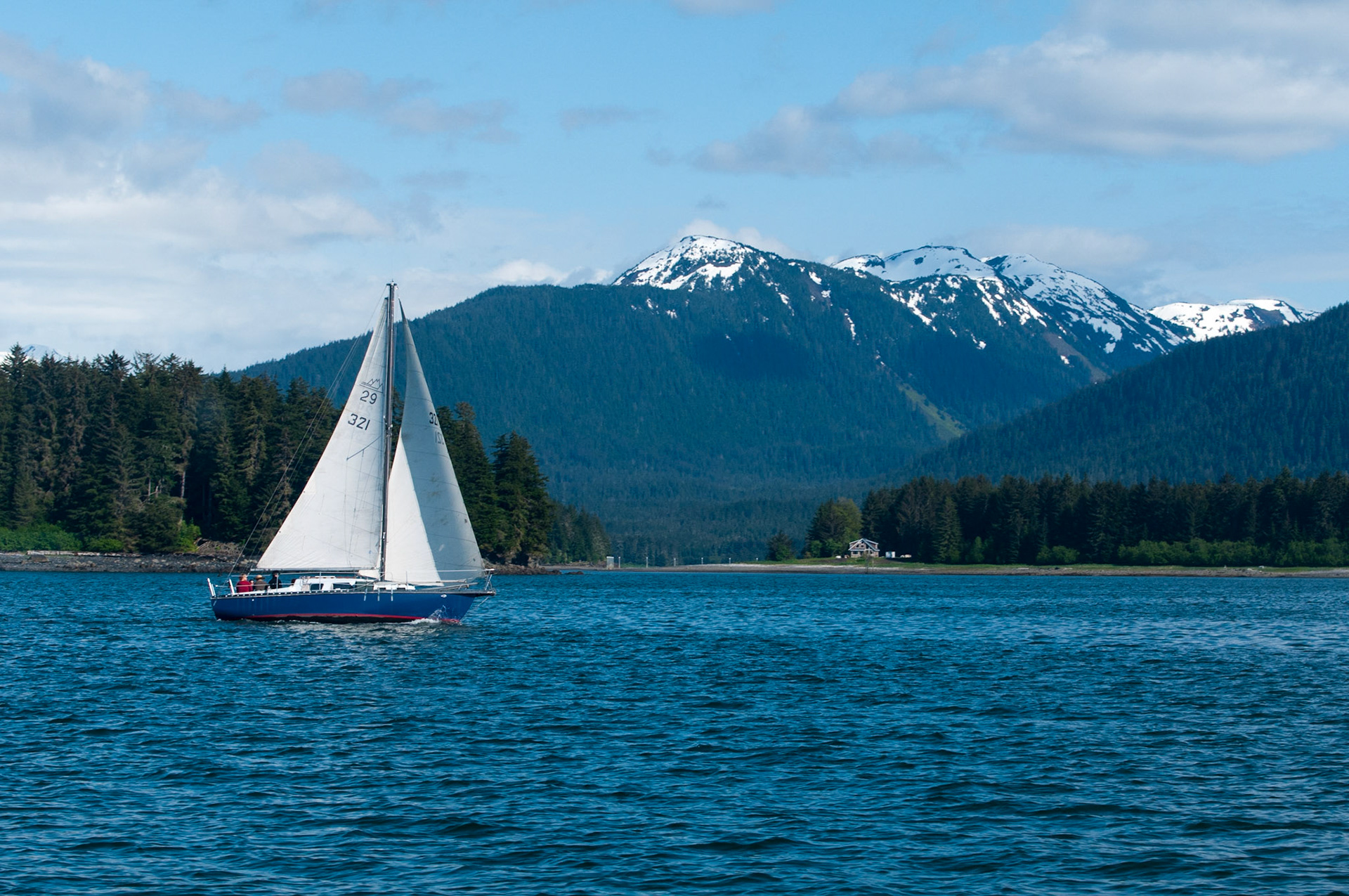 Sailboat near Auke Bay