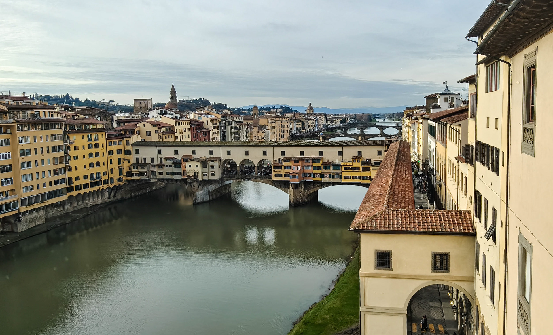 Ponte Veccio with secret passage 