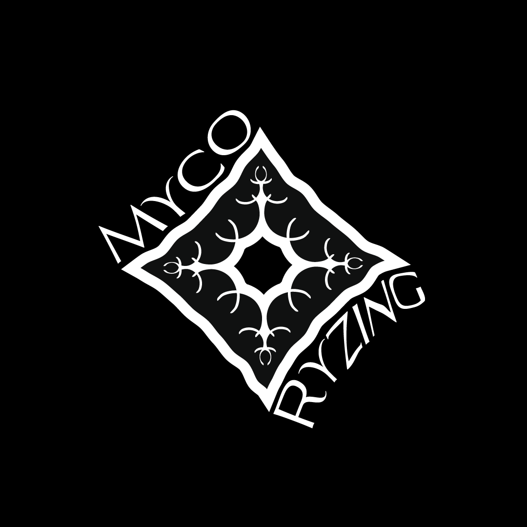 I designed the companies logo inspired by mycelium, the actual mushroom organism, 