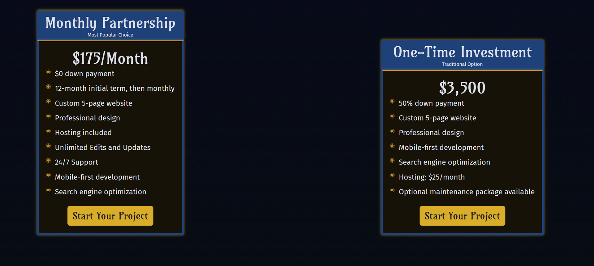 My client needed rate cards that were legible, effective, and contained just enough information to get the point across. With my layout structure, I created impactful and legible rate cards. 