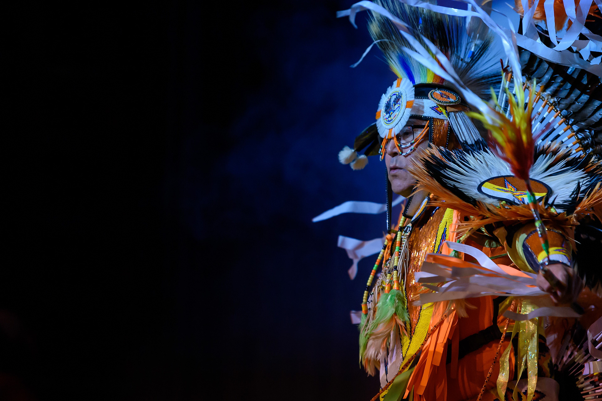 Luke Whiteman dances during a Day of the Dead Gala in High River on Nov. 5, 2023.