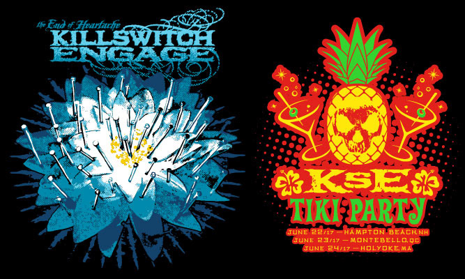 Killswitch Engage "TEOH" Show Shirt.                 Killswitch Engage "Tiki Party" Show Exclusive