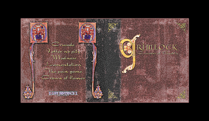 Grimlock "Crusade Of Reality" 10 Inch Vinyl Cover / Life Sentence Records