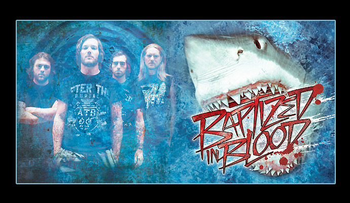 Baptized In Blood Cover / Booklet Back Cover / Roadrunner Records