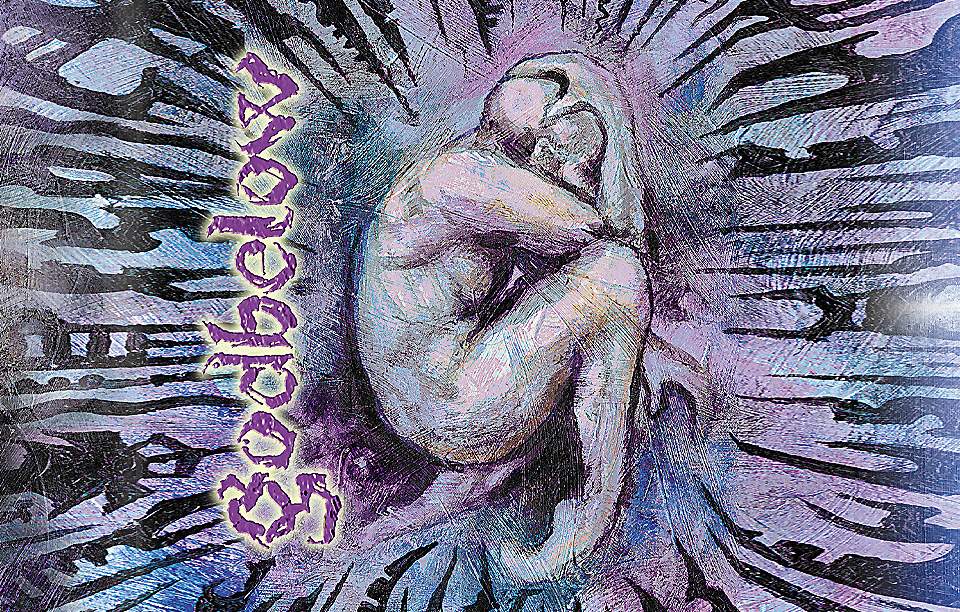 Godbelow "Panted Images In The Blood Of ..." CD Layout, Vinyl Layout And Shirt / Alone Records