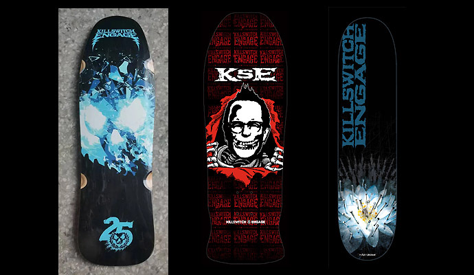 Killswitch Engage / Revolver SK8 Deck                  Killswitch Engage / Roadrunner Records Promo SK8 Decks