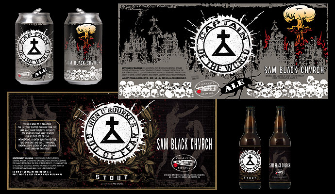 Sam Black Church / Cigar City Brewing Beer labels