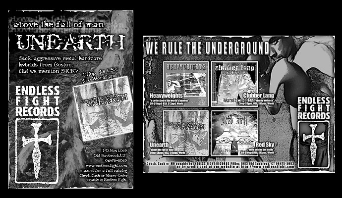 Endless Fight Records Magazine Ads