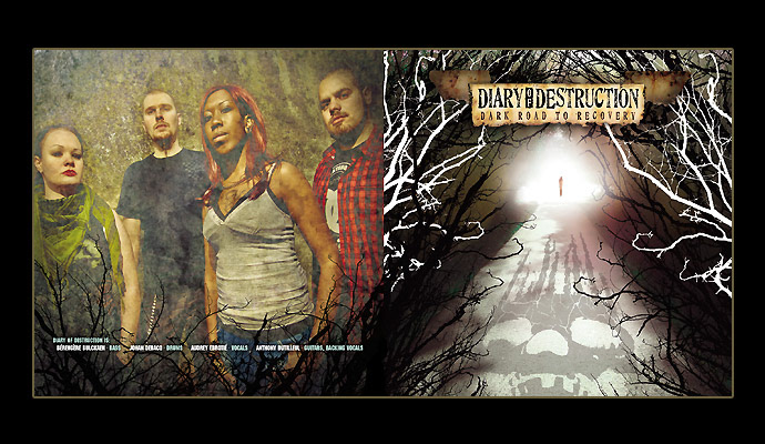 Diary Of Destruction "Long Road To Recovery" Cover / Booklet Back Cover / Season Of Mist