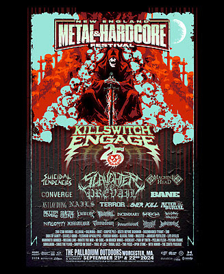 NEW ENGLAND METAL + HARDCORE FEST 2024 Show Poster