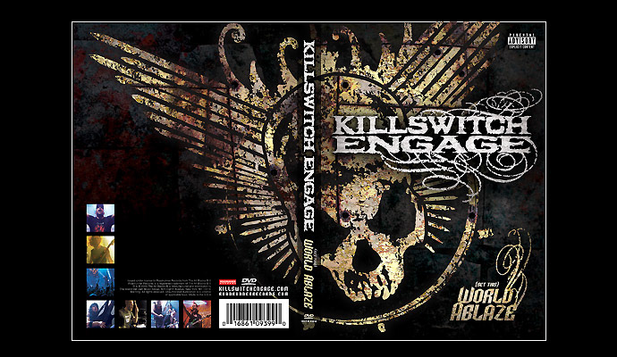 Killswitch Engage "{set this} World Ablaze DVD Cover / Roadrunner Records