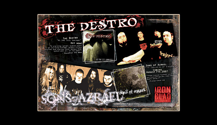 Iron Clad Recordings Magazine Ad