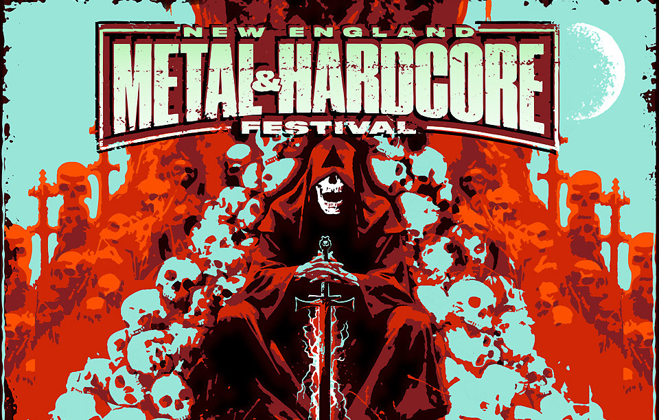 New England Metal + Hardcore Fest 2024 - Show Poster, Shirt and Beer Label