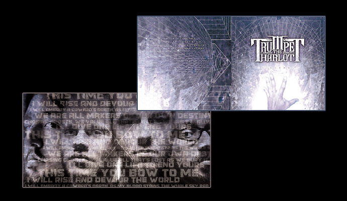 Trumpet The Harlot "Visceral" Cover foldout (front and back)