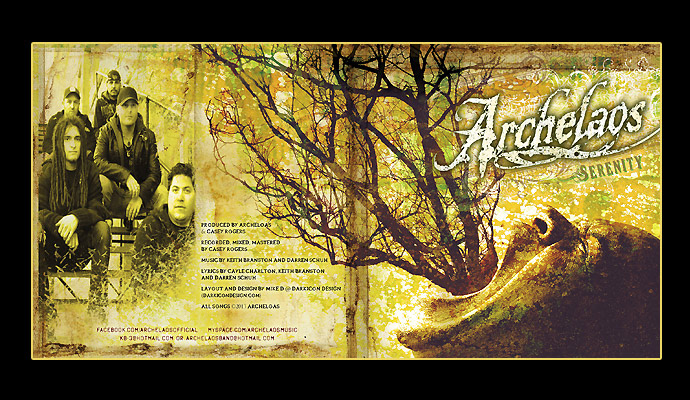 Archelaos "Serenity" Cover / Booklet Back Cover