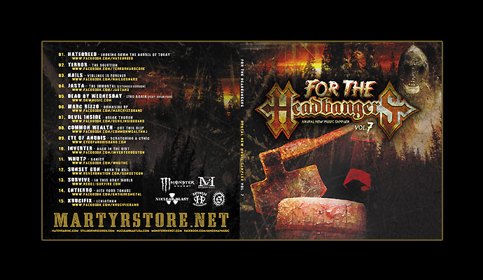 Martyr Store Comp "For The Headbangers" CD Cover / Stillborn Records
